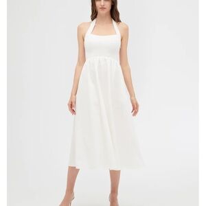 Hill House White The Fleur midi dress